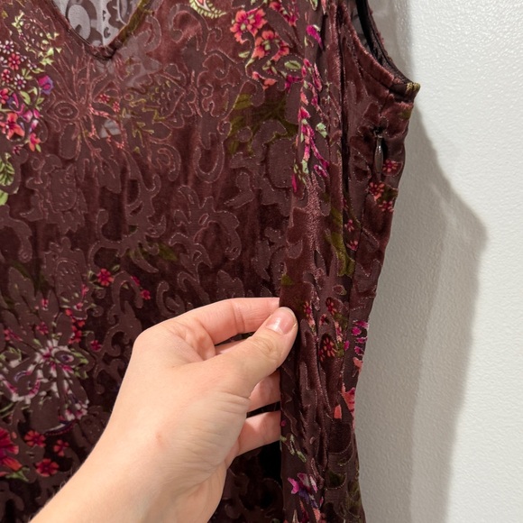 Sundance Velvet Vision Burnout Maxi Dress Medium M Sheer Fairycore Party Whimsy - Picture 8 of 9